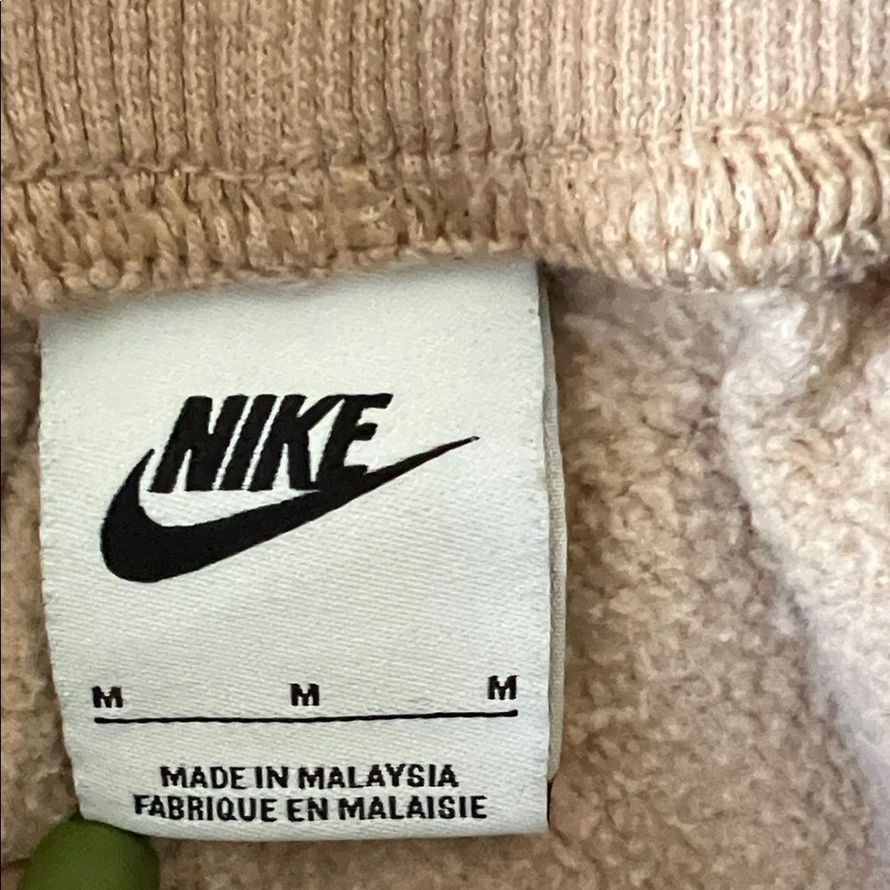 Like New! Nike Phoenix Fleece High Waisted Oversized Joggers Beige in Size M - Picture 9 of 16